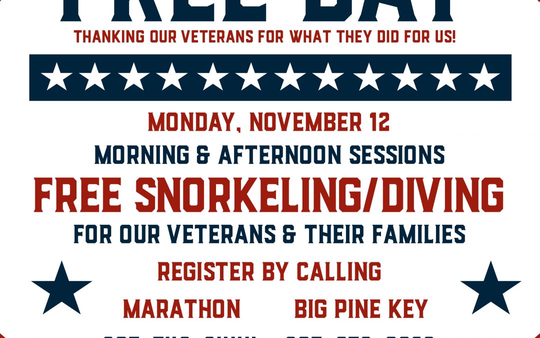FREE Diving & Snorkeling Day For Our Veterans